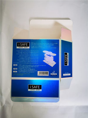 OEM CMYK प्रिंटिंग कॉस्मेटिक पैकेजिंग बॉक्स 350gsm सिल्वर कार्ड