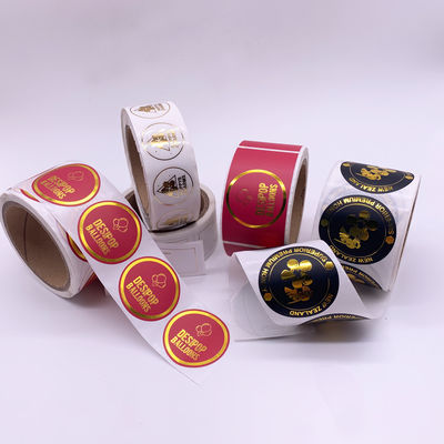 चिपकने वाला मर कट CMYK पैनटोन लोगो लेबल स्टीकर कस्टम मुद्रित