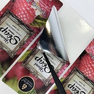 आइवरी पेपर चिपकने वाला प्रिंटिंग जूस वाइन ग्लास बोतल लेबल स्टिकर